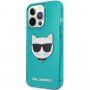 Karl Lagerfeld Choupette Head tok - iPhone 13 Pro Max - türkizkék