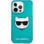 Karl Lagerfeld Choupette Head tok - iPhone 13 Pro Max - türkizkék