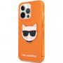 Karl Lagerfeld Choupette Head tok - iPhone 13 Pro Max - narancssárga
