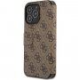 Guess 4G Metal Logo flip cover borító - iPhone 13 Pro - barna