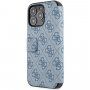 Guess 4G Metal Logo flip cover borító - iPhone 13 Pro - kék