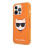Karl Lagerfeld Choupette Head tok - iPhone 13 Pro Max - narancssárga