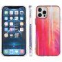 Ütésálló védőtok akvarell mintával - iPhone 13 mini - piros
