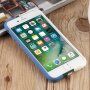 Szilikon tok fonott mintával - iPhone 7 / 8 / SE (2020/2022) - zöld-kék