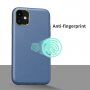 Ütésálló bőr textúrájú tok - iPhone 11 - kék