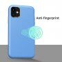 Ütésálló bőr textúrájú tok - iPhone 11 - világoskék