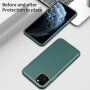 Ütésálló bőr textúrájú tok - iPhone 11 Pro - zöld