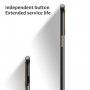 Ütésálló bőr textúrájú tok - iPhone 13 mini - fekete