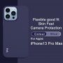 Imak puha ütésálló tok - iPhone 13 Pro Max - kék