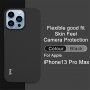 Imak puha ütésálló tok - iPhone 13 Pro - fekete