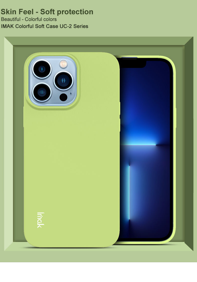 Imak puha ütésálló tok - iPhone 13 Pro Max - kék