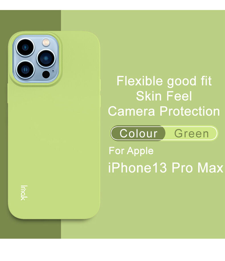 Imak puha ütésálló tok - iPhone 13 Pro Max - kék