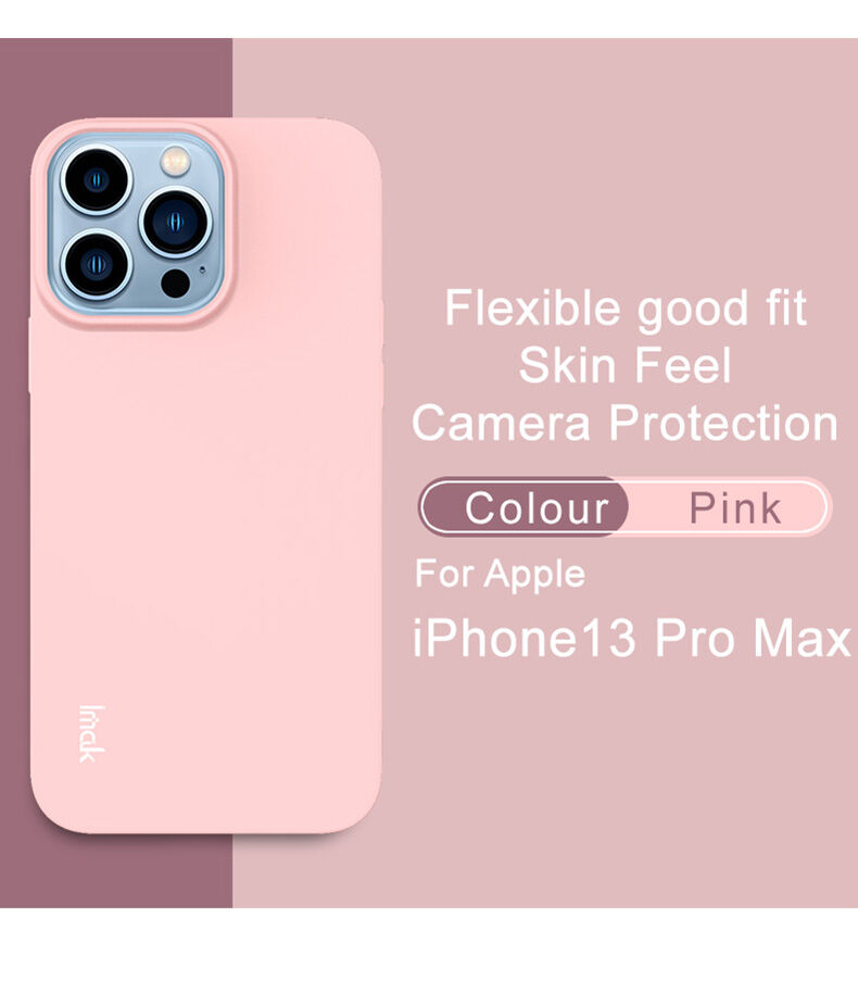 Imak puha ütésálló tok - iPhone 13 Pro Max - kék
