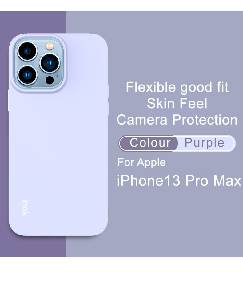 Imak puha ütésálló tok - iPhone 13 Pro Max - kék
