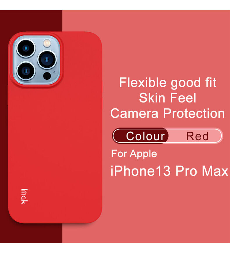 Imak puha ütésálló tok - iPhone 13 Pro Max - kék