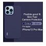 Imak puha ütésálló tok - iPhone 13 Pro Max - kék