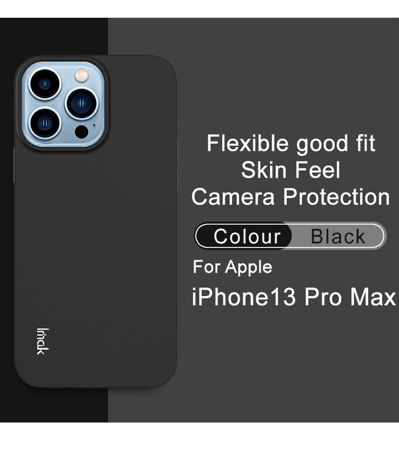 Imak puha ütésálló tok - iPhone 13 Pro Max - kék