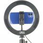 Cellularline Selfie Ring LED világítással szelfihez - iPhone - fekete
