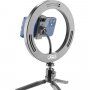 Cellularline Selfie Ring LED világítással szelfihez - iPhone - fekete