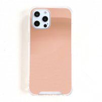 Tok tükrös felülettel - iPhone 13 Pro - rózsaszín-arany