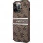 Guess 4G Printed Stripe tok - iPhone 13 Pro - barna