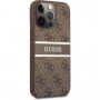 Guess 4G Printed Stripe tok - iPhone 13 Pro - barna
