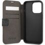 Guess 4G Printed Stripe flip cover borító - iPhone 13 Pro Max - szürke