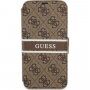 Guess 4G Printed Stripe flip cover borító - iPhone 13 Pro Max - barna
