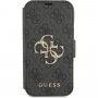 Guess 4G Metal Logo flip cover borító - iPhone 13 mini - szürke