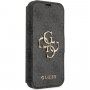 Guess 4G Metal Logo flip cover borító - iPhone 13 mini - szürke