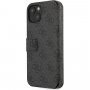 Guess 4G Metal Logo flip cover borító - iPhone 13 mini - szürke