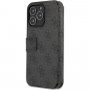 Guess 4G Metal Logo flip cover borító - iPhone 13 Pro Max - szürke