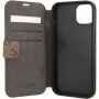 Guess 4G Metal Logo flip cover borító - iPhone 13 mini - barna