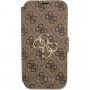 Guess 4G Metal Logo flip cover borító - iPhone 13 Pro Max - barna