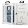 Guess 4G Printed Stripe tok - iPhone 13 - kék