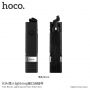 HOCO vezetékes selfie bot lightning konektorral Apple iPhone - max 65cm - fekete