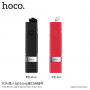 HOCO vezetékes selfie bot lightning konektorral Apple iPhone - max 65cm - piros