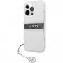 Guess 4G Grey Stripe tok - iPhone 13 Pro Max - szürke