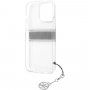 Guess 4G Grey Stripe tok - iPhone 13 Pro Max - szürke