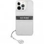 Guess 4G Grey Stripe tok - iPhone 13 Pro Max - szürke