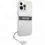 Guess 4G Grey Stripe tok - iPhone 13 Pro Max - szürke