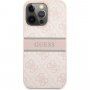 Guess 4G Printed Stripe tok - iPhone 13 Pro Max - rózsaszín