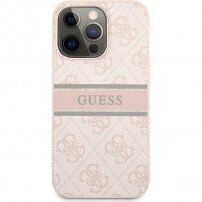 Guess 4G Printed Stripe tok - iPhone 13 Pro Max - rózsaszín