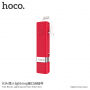HOCO vezetékes selfie bot lightning konektorral Apple iPhone - max 65cm - piros