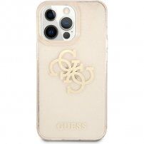 Guess Big 4G Full Glitter tok - iPhone 13 Pro Max - arany