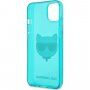 Karl Lagerfeld Choupette Head tok - iPhone 13 mini - türkizkék