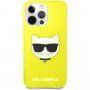 Karl Lagerfeld Choupette Head tok - iPhone 13 Pro - neon sárga