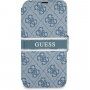 Guess 4G Printed Stripe flip cover borító - iPhone 13 mini - kék
