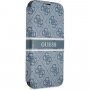 Guess 4G Printed Stripe flip cover borító - iPhone 13 - kék