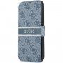 Guess 4G Printed Stripe flip cover borító - iPhone 13 Pro Max - kék